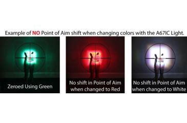 Image of Wicked Hunting Lights A67iC 3-Color-In-1 Night Hunting Gun Light Kit, Green/Red/White, W2021