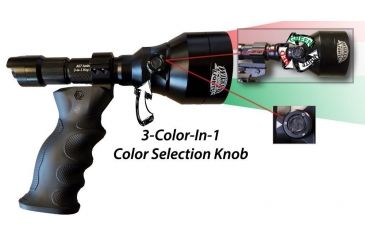 Image of Wicked Hunting Lights A67iC 3-Color-In-1 Night Hunting Light Scan Kit, Green/Red/White, W2022
