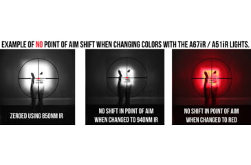 Image of Wicked Hunting Lights A67iR 3-LED-In-1 Night Hunting Light Kit, 850nm Infrared, 940nm Infrared, Red, W2056