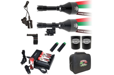 Image of Wicked Hunting Lights A75iC 4-Color-In-1 Predator Pursuit Pack, Green, Red, White, 850nm Infrared, W2084