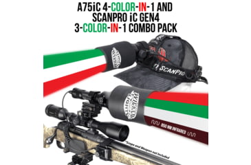 Image of Wicked Hunting Lights A75iC LED &amp; ScanPro iC LED 3-Color-In-1 GEN4 Combo Kit, Black, W2106