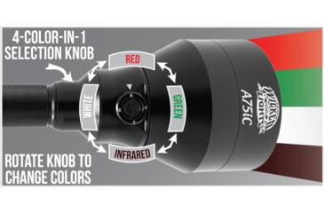 Image of Wicked Hunting Lights A75iC LED &amp; ScanPro iC LED 3-Color-In-1 GEN4 Combo Kit, Black, W2106