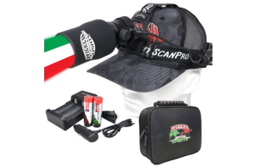 Image of Wicked Hunting Lights ScanPro iC 3-Color-In-1 GEN4 LED Night Hunting Headlamp, Black, W2100