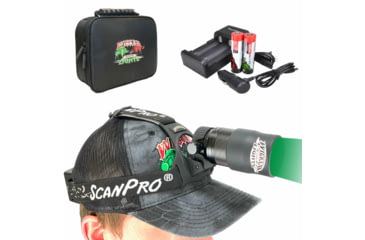 Image of Wicked Hunting Lights ScanPro iC GEN 2 Night Hunting Headlamp Kit, Green, W2062