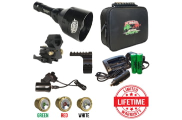 Image of Wicked Hunting Lights W403iC Deluxe Night Hunting Light Kit, Green/Red/White, W2015