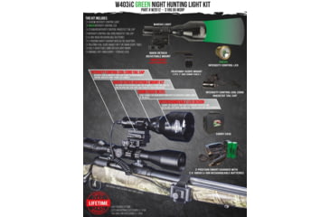 Image of Wicked Hunting Lights W403iC Night Hunting Light Kit, Green, W2012