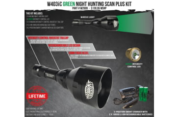 Image of Wicked Hunting Lights W403iC Scan Plus Kit, Green, W2009