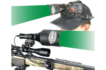 Image of Wicked Hunting Lights W404iC and ScanPro iC Gen 2 Headlamp Green LED Hinght Hunting Light Kit Combo Pack, W2070