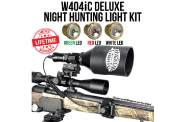 Image of Wicked Hunting Lights W404iC Deluxe Night Hunting Light Kit, Green, Red, White, W2080