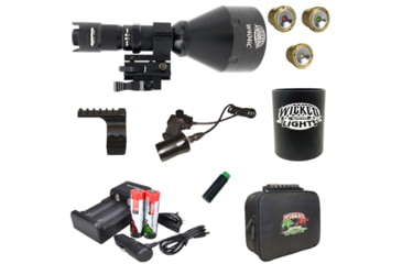 Image of Wicked Hunting Lights W404iC LED Deluxe Night Hunting Light Kit, Black, W2080