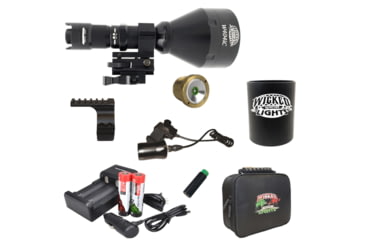 Image of Wicked Hunting Lights W404iC LED Green Night Hunting Light Kit, Black, W2076