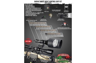 Image of Wicked Hunting Lights W404iC Night Hunting Light Kit, White, W2078