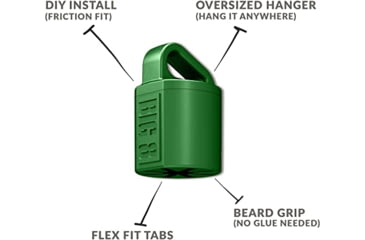 Image of Wicked North Gear Turkey Beard Hanger, 3 Pack, Green, B801-A013-G