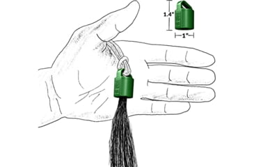 Image of Wicked North Gear Turkey Beard Hanger, 3 Pack, Green, B801-A013-G