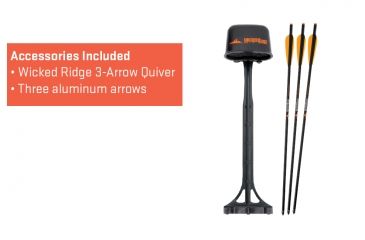 Image of Wicked Ridge Invader G3 Crossbow Package w/ACU-52,3x Multi-Line Scope,3 Carbon Arrows,Quiver,165lb Draw Weight, Mossy Oak Treestand Camo, WR15005-7536