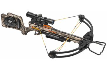 Image of Wicked Ridge Ranger Crossbow Package w/ACU-52,3x Multi-Line Scope,3 Carbon 18 in Arrows,Quiver,150lb Draw Weight, Mossy Oak Treestand Camo, WR15025-7536