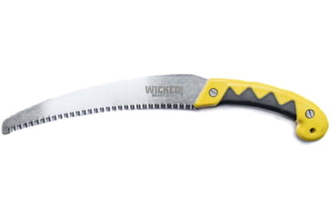 Image of Wicked Beast Hand Saw w/ Sheath, 11in Large Curved Blade, Black/Yellow, WTG-021