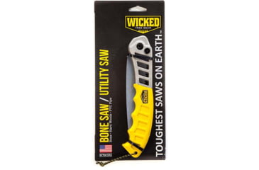 Image of Wicked Tough Folding Utility/Bone Saw, Black/Yellow, WTG-007