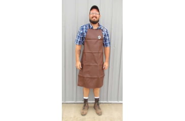 Image of Wiebe Knives Heavy Duty Skinning Apron, Brown, One Size, PVC Construction, DS19 APR-BR