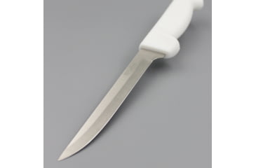 Image of Wiebe Knives 8in Mila Fillet Knife, 13.25in Overall, 8in Satin Stainless Fillet Blade, White Nylon Handle, DS29 DL-WMFK8