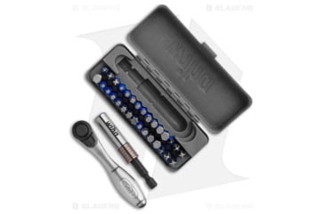 Image of Wiha Tools GoBox Rachet and Impact Bit Set Terminator, Black/Blue, 4.40in, BHQ-178902