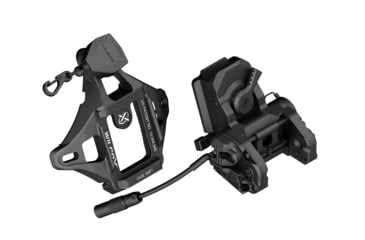 Image of Wilcox DPAM NVG Mount/Interface Plate Adaptor/Three Hole Shroud/Lanyard/Cup, Black, 62100G04-B