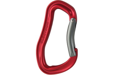 Image of Wild Country Climbing Electron Carabiner, Bent Gate, Red/Gunmetal, 40-ELECTBG-RED