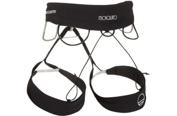 Image of Wild Country Climbing Mosquito Climbing Harness - Womens, Black/Seaweed, Medium, 40-0000008011-BD-M