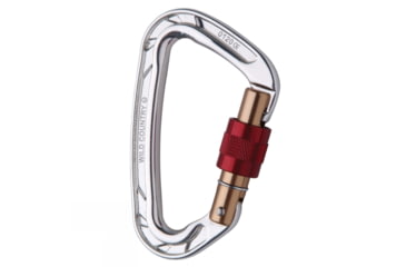 Image of Wild Country Climbing Neon Locking Carabiner-Silver