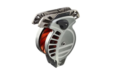Image of Wild Country Climbing Revo Belay Device-Gunmetal/Tangerine