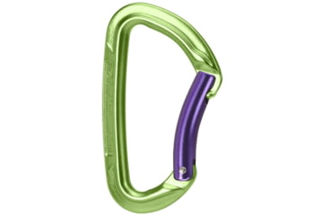 Image of Wild Country Climbing Session Bent Gate Carabiners, Green/Purple, One Size, 40-0000000006