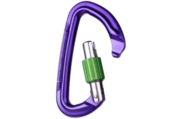Image of Wild Country Climbing Session Screw Gate Carabiners, Purple/Green, One Size, 40-0000001000