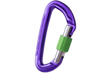 Image of Wild Country Climbing Session Screw Gate Carabiners, Purple/Green, One Size, 40-0000001000