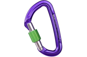 Image of Wild Country Climbing Session Screw Gate Carabiners, Purple/Green, One Size, 40-0000001000