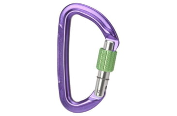 Image of Wild Country Climbing Session Screw Gate Carabiners, Purple/Green, One Size, 40-0000001000