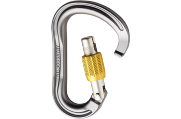 Image of Wild Country Climbing Xenon HMS Carabiner, Grey/Yellow, One Size, 40-0000001001