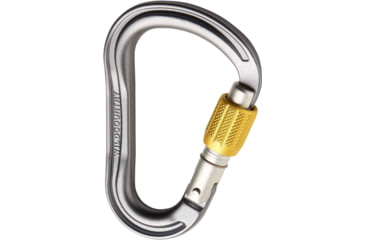 Image of Wild Country Climbing Xenon HMS Carabiner, Grey/Yellow, One Size, 40-0000001001