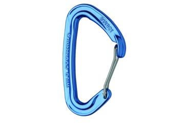 Image of Wild Country Climbing Xenon Tech Wire Carabiner-Blue