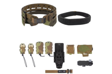 Image of Wilder Tactical Bravo Elite Belt Kit, 1in Plastic Side Release, QLS Receiver, Nemesis Woodland Ltd, Small/Extra Large, HMGBREKNEM00