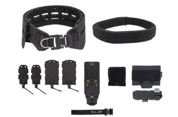 Image of Wilder Tactical Bravo Elite Belt Kit, 1in Prostyle D-Ring, MHP Adpter, Black, Small/Extra Large, HMGBREKBK07