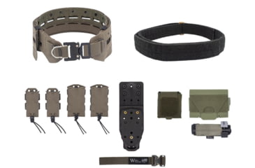 Image of Wilder Tactical Bravo Elite Belt Kit, 1in Prostyle D-Ring, MHP Adpter, Ranger Green, Small/Extra Large, HMGBREKRG07