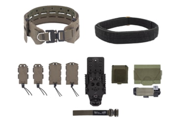 Image of Wilder Tactical Bravo Elite Belt Kit, 1in Prostyle D-Ring, QLS Receiver, Ranger Green, Small/Extra Large, HMGBREKRG06