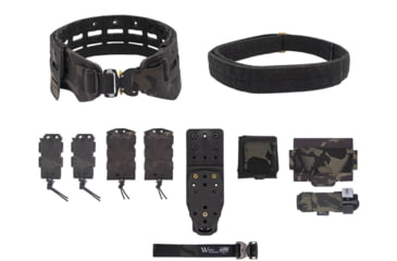 Image of Wilder Tactical Bravo Elite Belt Kit, Cobra FM, MHP Adapter, Multicam Black, Small/Extra Large, HMGBREKMCB05