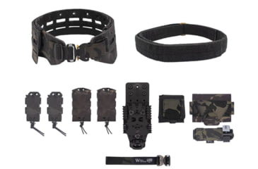Image of Wilder Tactical Bravo Elite Belt Kit, Cobra FM, QLS Receiver, Multicam Black, Small/Extra Large, HMGBREKMCB04