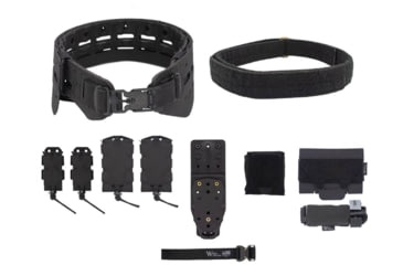 Image of Wilder Tactical Bravo Elite Belt Kit, V-Buckle, MHP Adapter, Black, Small/Extra Large, HMGBREKBK03