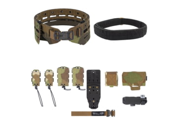 Image of Wilder Tactical Bravo Elite Belt Kit, V-Buckle, MHP Adapter, Nemesis Woodland Ltd, Small/Extra Large, HMGBREKNEM03