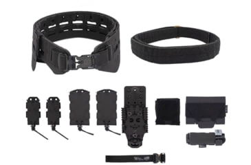 Image of Wilder Tactical Bravo Elite Belt Kit, V-Buckle, QLS Receiver, Black, Small/Extra Large, HMGBREKBK02