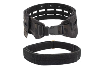 Image of Wilder Tactical Bravo Lightweight Belt, 1in Plastic Buckle, Bravo Inner, Multicam Black, Small/Extra Large, HMGBRMCB01