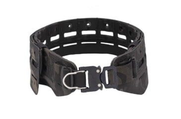 Image of Wilder Tactical Bravo Lightweight Belt, 1in Prostyle D-Ring Buckle, No Inner, Multicam Black, Small/Extra Large, HMGBRMCB06