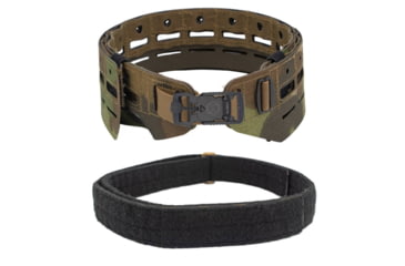 Image of Wilder Tactical Bravo Lightweight Belt, V-Buckle, Bravo Inner, Nemesis Woodland Ltd, Small/Extra Large, HMGBRNEM03